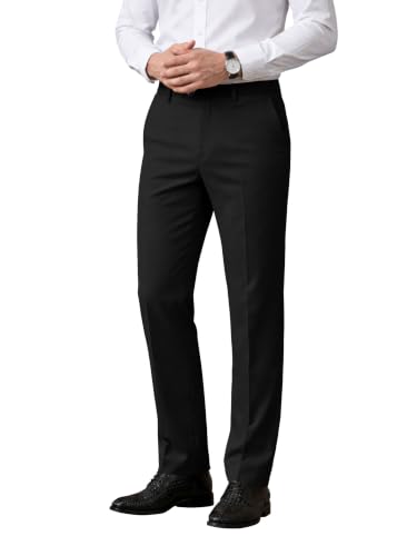 Image of Noble Monk Men's Formal Trousers | Regular Fit Stylish Pants for Men | Comfortable Solid Trousers | Classic Formal Wear for Men | Smart and Versatile Everyday Wear