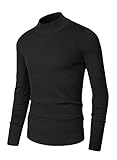 Slim Fit Design: Diese Art und Weise grundlegende warmer Rollkragenpullover könnte mit stilvollen Jeans oder Freizeithosen für den täglichen Look abgestimmt werden, oder Paar mit einem Anzug oder Jacke für einen klassischen Stil. Gehen Sie mit einem Abschlussball Blazer, Es gepaart schön! Sie werden mehr gut aussehend und smart aussehen. Diese Rollkragenpullover für Herren sind leicht, lässig und bequem.