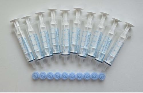 BAXA ExactaMed Oral Liquid Medication Syringe 5cc/5mL 10/PK Clear Medicine Dose Dispenser With Cap Exacta-Med BAXTER Comar Latex Free