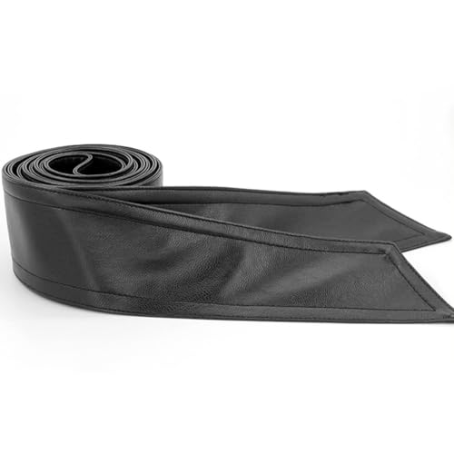 Women Soft Leather Sash Belt Down Coat Tie Waistband Leather Jacket Coat Belts2