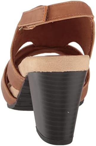 Easy Street Women's Annette Block Heel Heeled Sandal, Tan, 8 Wide | Image 2