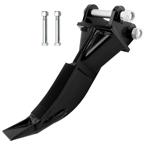 Mini Excavator Ripper Attachment, Single Hook Backhoe with Pins - 25mm/0.98“ Hole Diameter, 85mm/3.35“ Center Wheelbase, 90 mm/3.54” Span, Compatible with 0.8-1.8 Ton Small Excavators