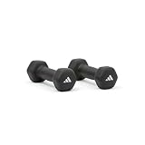 adidas(アディダス) ネオプレンダンベル トレーニング 筋トレ ブラック 1kg x 2ペア ADWT-11401