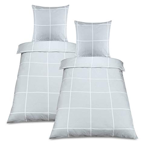 Beautissu Juego de Ropa de Cama de Franela Ruby - Funda nórdica y Funda de Almohada - 135x200 cm (4 Piezas) - para Noches de Invierno