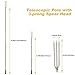 Cyfie Telescopic Fishing Gaff Flounder Gig, Stainless Steel Fishing Hunting Harpoon Pole with Spear Hook Barbed, Heavy Duty Frog Flounder Gig for Ice Fishing Saltwater Sea (9.4ft Long with 3-Prong)