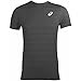 ASICS Sport Seamless Mens Running Fitness maglia t-shirt t-shirt t-shirt grigio scuro, Grigio, S