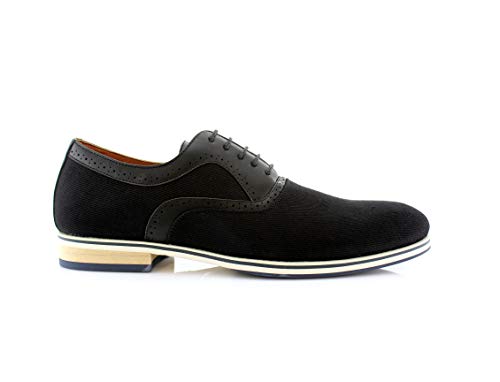 Image of Ferro Aldo Men's Classic Cap Toe Oxford Dress Shoe Collection | Perfect for Formal, Business, and Wedding Attire