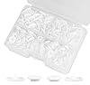ilauke 400 Pcs Plastic Snaps for Fabric White, T5 White Snap Cam Buttons with Storage Box for DIY Crafts, Clothing Repair & Home Decor #1