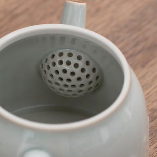Tetera de cerámica moderna y simple para hogar con juego de té Kung Fu individual 7