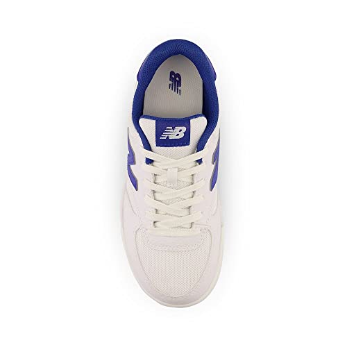 New Balance Sneaker Stringate Unisex Da Bambino 300 V1, Bianco/Team Royal, 5.5 Big Kid - 5