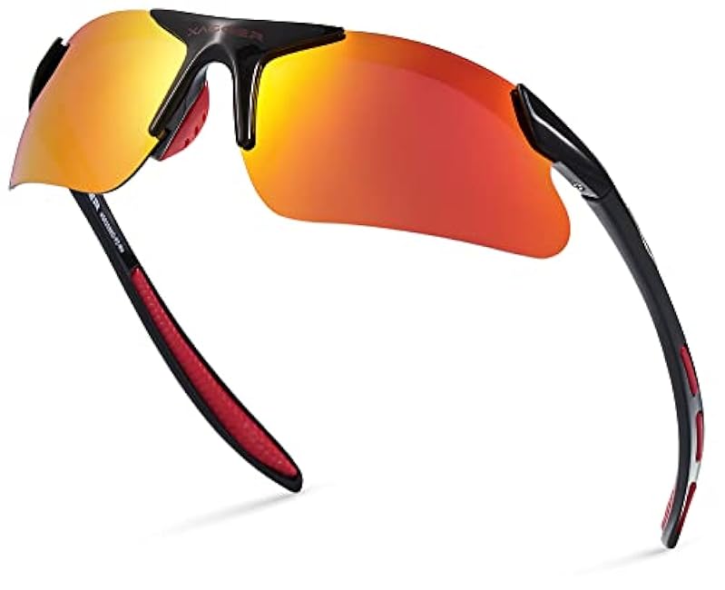 Xagger Kids Youth Polarized Sports Sunglasses for Boys Girls Baseball Softball Glasses TR90 Frame