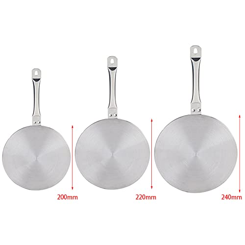 Adattatore a induzione, piastra adattatore a induzione, 20 cm, 22 cm/24 cm, piastra adattatore a induzione per piani cottura a induzione, diffusore di calore per l'uso di caffettiere, 20 cm