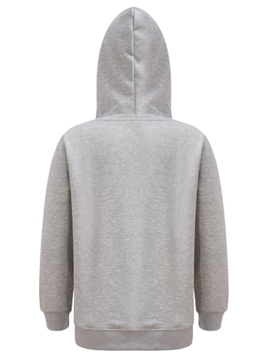 Kids Boys Long Sleeve Loose Hooded Sweatshirt Letter Print Casual Pullover Top Daily Wear4