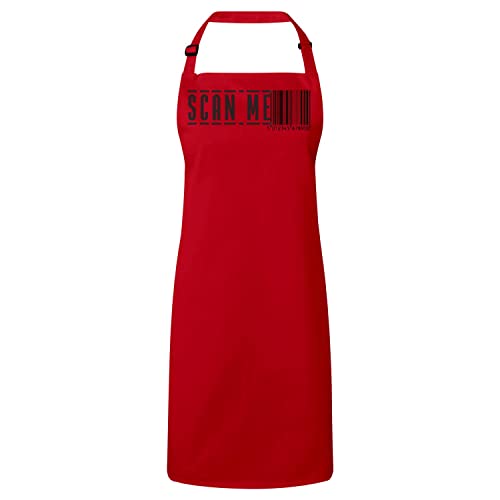Tablier Cuisine Code Barre Scan Me : Idée cadeau originale pour passionnés de cuisine