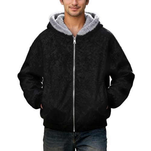 Manteau homme veste hiver polaire de grande taille en velours isolant