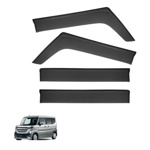 Déflecteurs de Vitre pour Suzuk Spacia Custom MK3-MK54S 2024-2025, Pare-Pluie Anti-Vent Anti-Insecte Kit Adhésif pour Vitres Latérales de Voiture