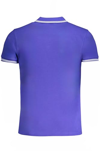 Polo Cavalli Class bleu homme coton coupe droite décontractée - 2