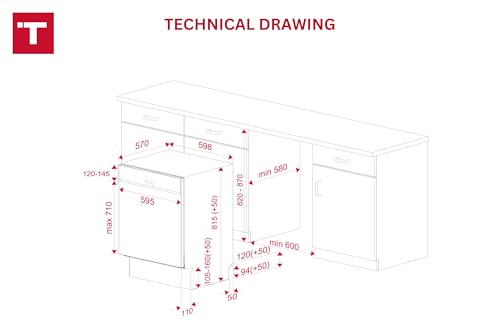 TEKA Lavavajillas integrado 60 cm con 7 programas de lavado - imagen 9