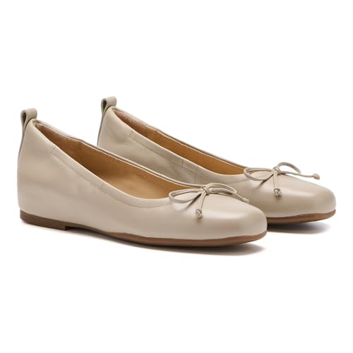 ABEO Cadence Bow Ballet Flats for Women Built-in Orthotic Insole