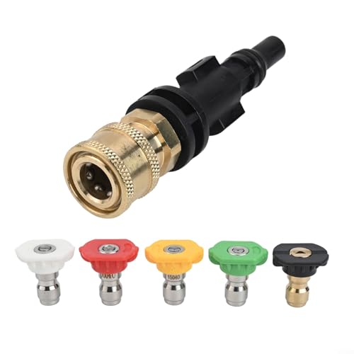 Puupaa Quick Connect Embout adaptateur 1/4 pour nettoyeur haute pression Lavor, Parkside PHD et VAX