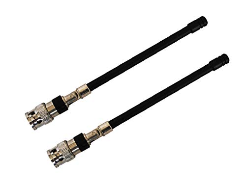 Pair UHF (470-752 MHz) 1/4 Wave Antennas w/BNC Connectors for Shure
