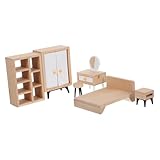 Encourage enfants à explorer créativité en concevant des de maison de poupée uniques, en favorisant l'expression artistique et de narration, modèle de meubles de maison de poupée de chambre à coucher, meubles de mini maison