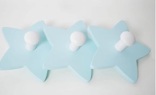 Porte Manteau Enfant Mural étoile Menthe Cover