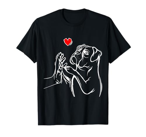 Boxer Hunde Liebe Frauchen Herrchen Damen T-Shirt