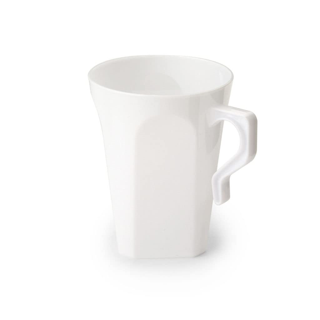 Photo 1 of PLASTIC Coffee Mug - 8.5 oz - White, Case Pack of 144 - For Coffee, Tea & Catering