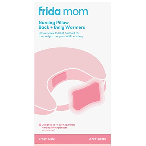 Image of Frida Mom Nursing Pillow Back + Belly Warmers | Reusable Click-to-Heat Relief in an Instant for Back + Belly | 1 set - 2 heat packs