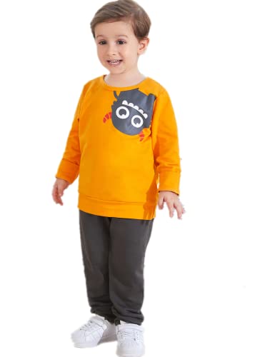 Borlai Niños Bebés Niños Trajes de Moda Conjunto de Chándal Sudadera con Capucha de Manga Larga + Pantalones para 1-6 Años