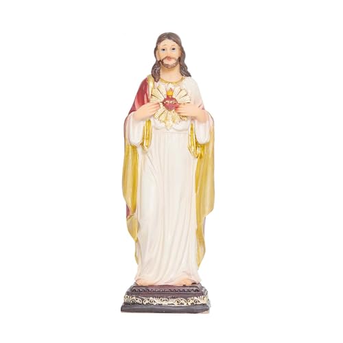 Estatua de Jesús Sagrado Corazón 13.5 in miniatura 1
