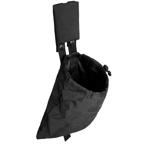 Pvnoocy - Pvnoocy Taktischer MOLLE Abwurfsack Dump Pouch mit Kordelzug Magazintasche Gürteltasche für Jagd Militär Polyester Dump Beutel 3,5L Fassungsvermögen（Schwarz） - -3%