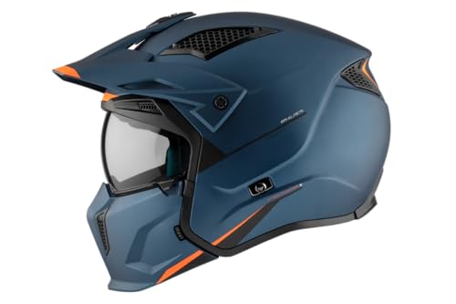 MT Helmets Casco Modular Streetfighter SV S Solid A7 Azul Mate (L 59/60)