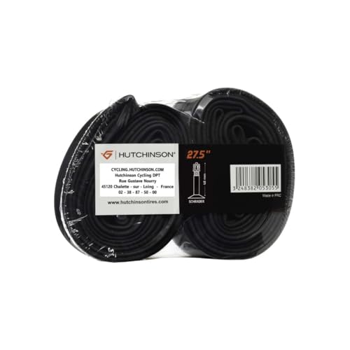 HUTCHINSON - Cámara de aire - MTB - Estándar - Resistencia a pinchazos y antipinchazos - Válvula Schräder - Espesor 0,9 mm - 40 MM - 27,5 x 1,70-2,35 - Juego de 2