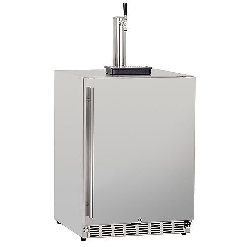 TrueFlame 6.6c Deluxe Outdoor Rated Single Tap Kegerator - Completed