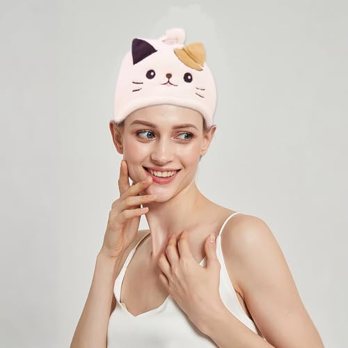 BLNC Haarturban Handtuch, Weiches und Antifrizz-Haarwickel Handtuch für schnelles Trocknen, Damen & Mädchen (Pink)