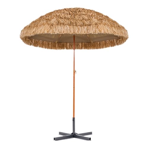 Xalteafe Parasols Pliable en Paille,Parasols De Jardin en Paille pour ExtéRieur,Parasols De en Paille,Portable,Ombres,Convient pour Les Jardins,Les Plages,Les Restaurants avec Terrasse