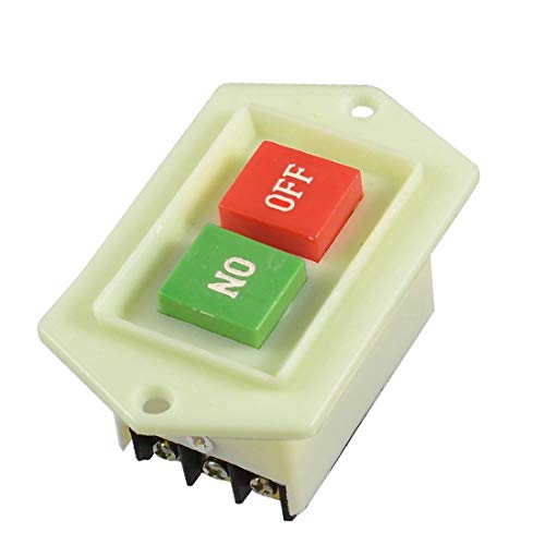 New Lon0167 AC 220/380V 5A Red Green On Off Button Switch for Machine Tool(AC 220/380 ν 5A Rot Grün EIN Aus-Schalter für Werkzeugmaschinen