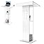 White Acrylic Podium