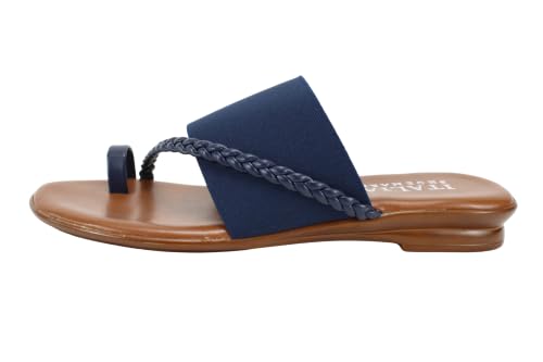 Image of ITALIAN Shoemakers Womens Cari Low Braided Strap Sandal for Women