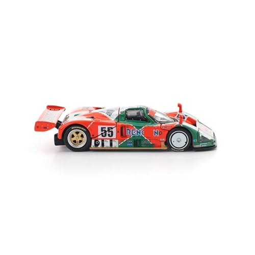 Modelo de carro HTLNUZD 1:64 escala S53-01 787B-91 miniatura 6
