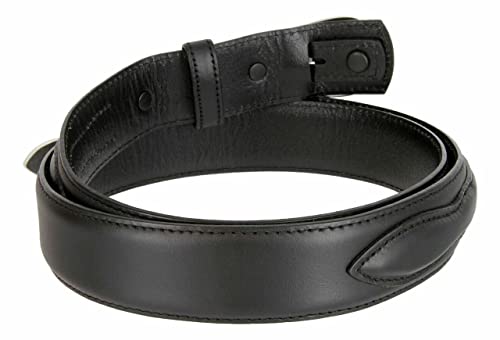 Image of Silver Mirror Buckle Oil Tanned Genuine Leather Western Ranger Belt 1-3 /8 inch(35mm) Taper to 3 /4 inch(19mm) Wide-Multiple choices