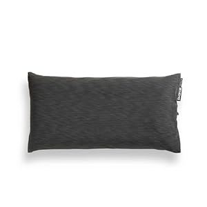 NEMO Fillo Elite Luxury Pillow | Inflatable Pillow for Travel, Backpacking, and Camping, One Size – Midnight Gray