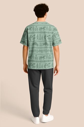 Image of BULLMER Trendy Co-ords with Oversized T-Shirt & Pants Clothing Set for Men | Cotton Blend Cord Set for Men