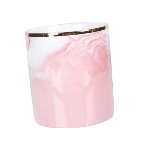 PACKOVE 1 Pieza Organizador de Maquillaje Diseño y Soporte para Brochas y Cosméticos Almacenamiento Práctico para Escritorio Color Rosa