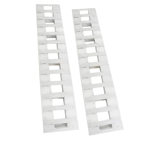 Rampas de aluminio 72 x 15 pulgadas capacidad 6500 lb Plata
