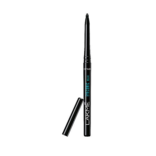 Image of LAKME Insta Eye Liner, Black, 9ml And Eyeconic Kajal, Deep Black, 0.35g (Matte Finish)