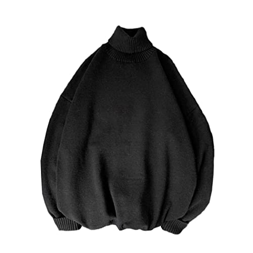Pull surdimensionné homme col roulé Harajuku, osez la couleur