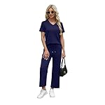 WIHOLL 2 Piece Sets for Women Summer Lounge Set Wide Leg Pants Matching Set Vacation Travel Outfits Beach Clothing - Image 3